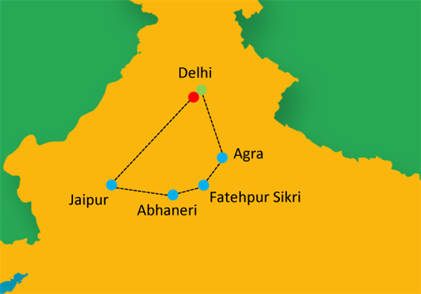 Golden Triangle Route Map
