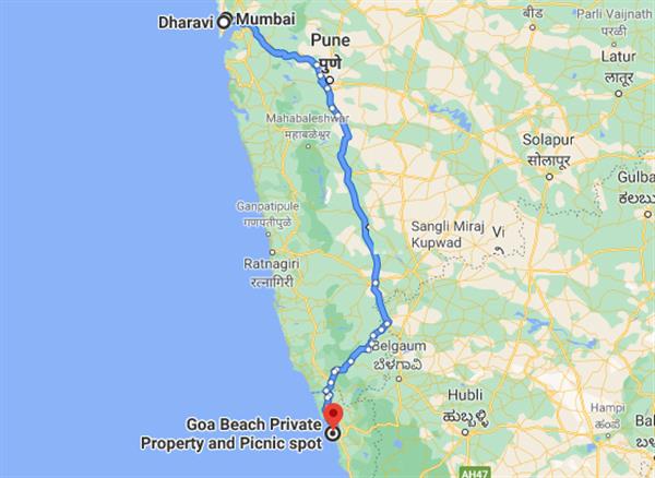 Sand & Metropolis - Goa & Mumbai Route Map